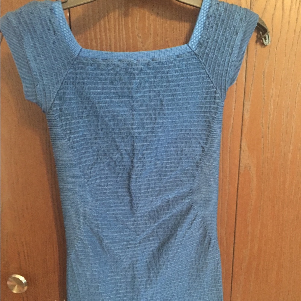 Blue stretch dress